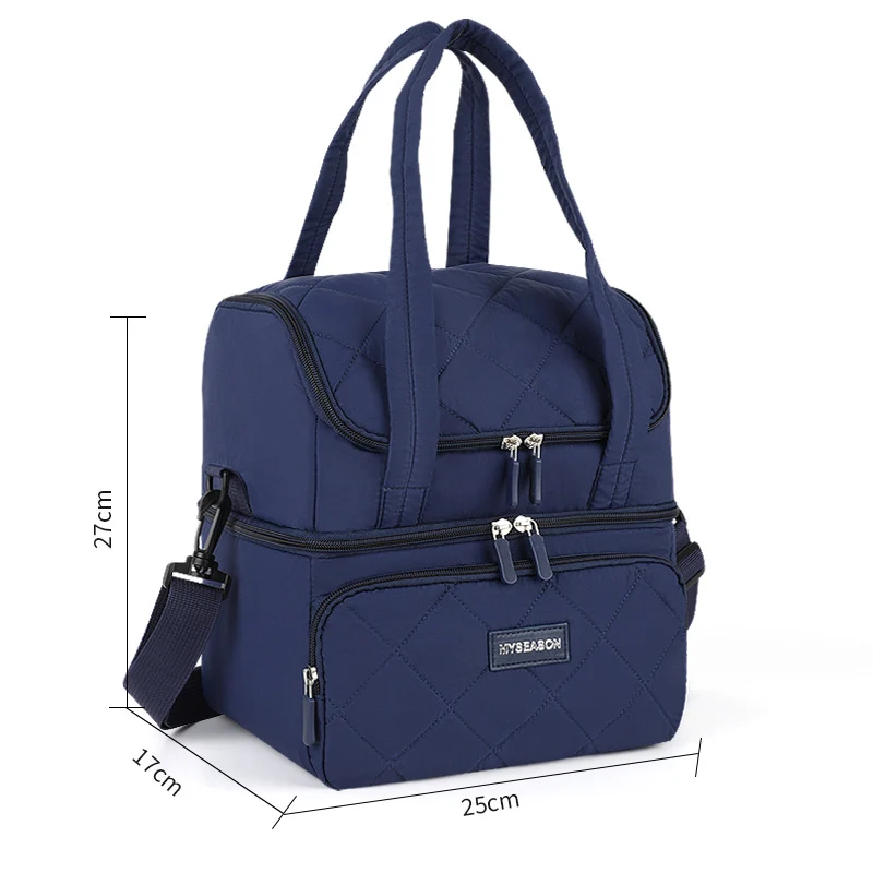 Stylish gesteppt isolierter Lunch Tote Brehn