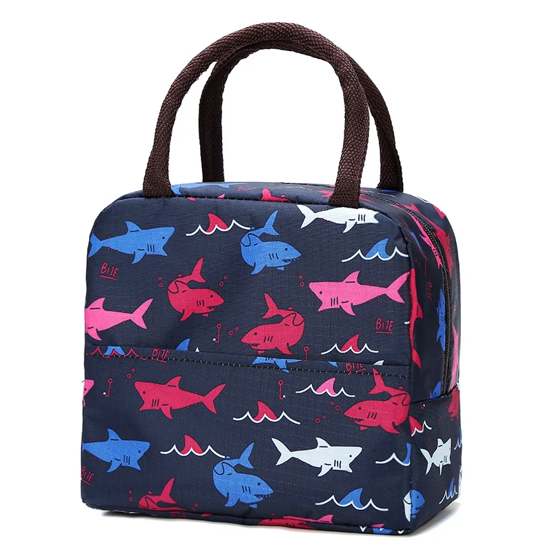 Stilvolle isolierte tropische Lunchkühltasche Brehn