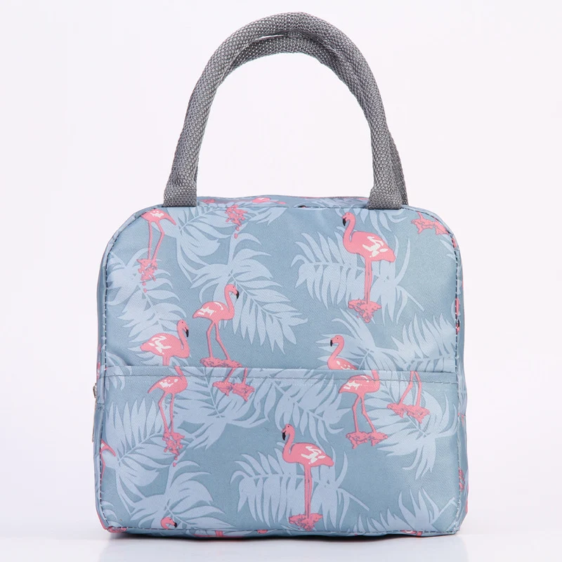 Stilvolle isolierte tropische Lunchkühltasche Brehn
