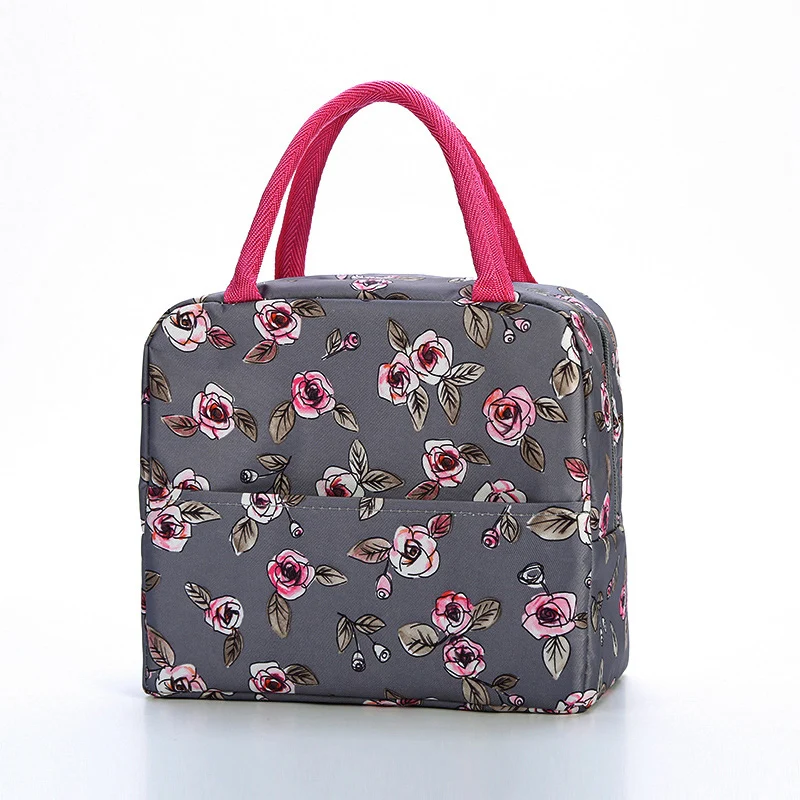 Stilvolle isolierte tropische Lunchkühltasche Brehn