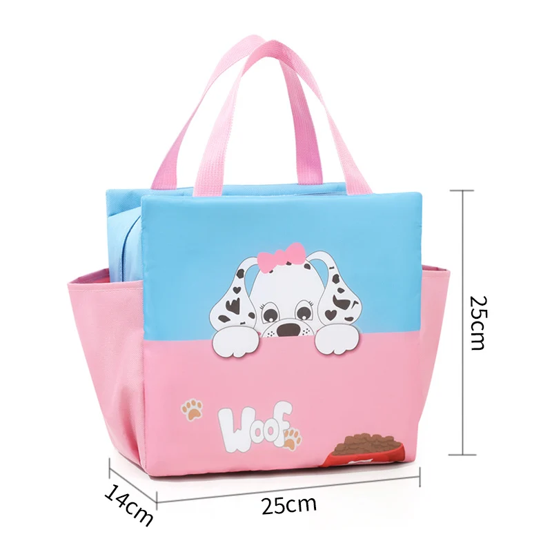 Niedlicher Tiergesicht Isolierte Lunch Tasche Brehn