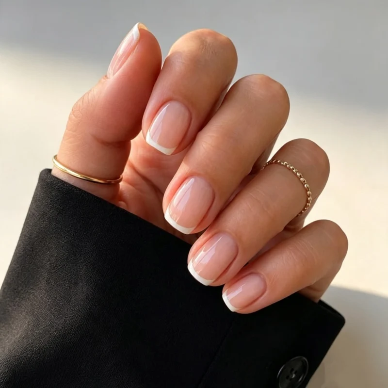 Klassische französische Spitzen Nagelkunstverlängerungen