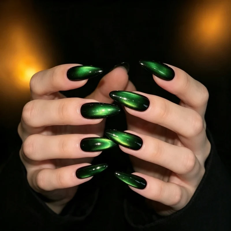Cat Eye Stiletto Nagelverlängerungen