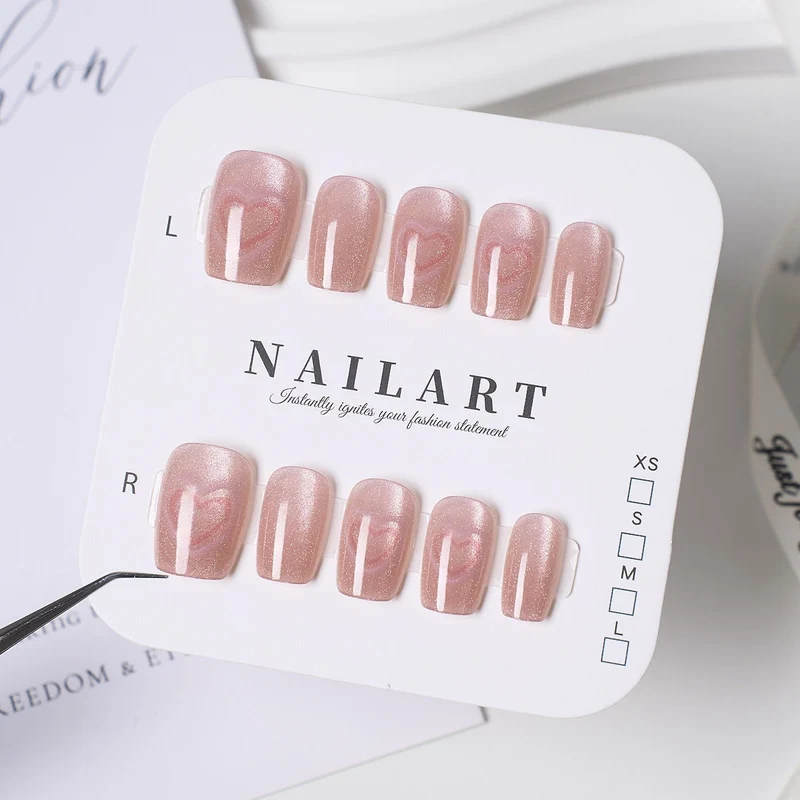 Schmetterling-inspirierte Stiletto Press-On Nägel