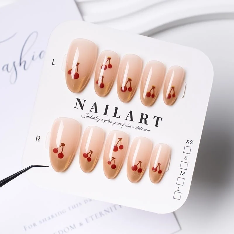 Schmetterling-inspirierte Stiletto Press-On Nägel