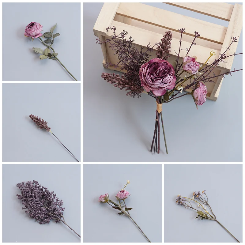 Elegante getrocknete botanische Stiele