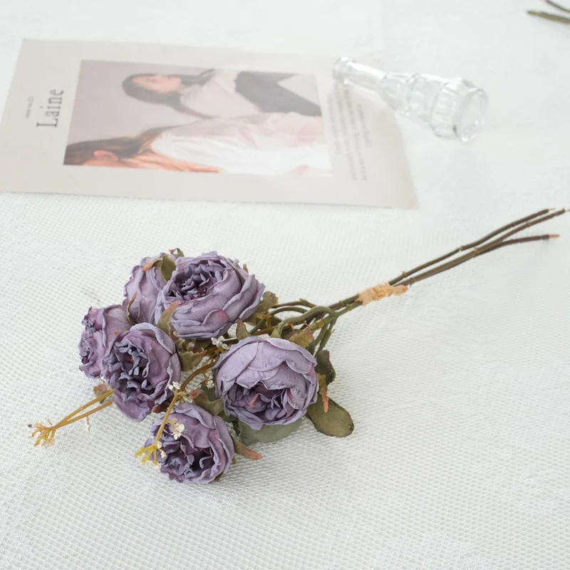 Faux Floral Rose Bouquet