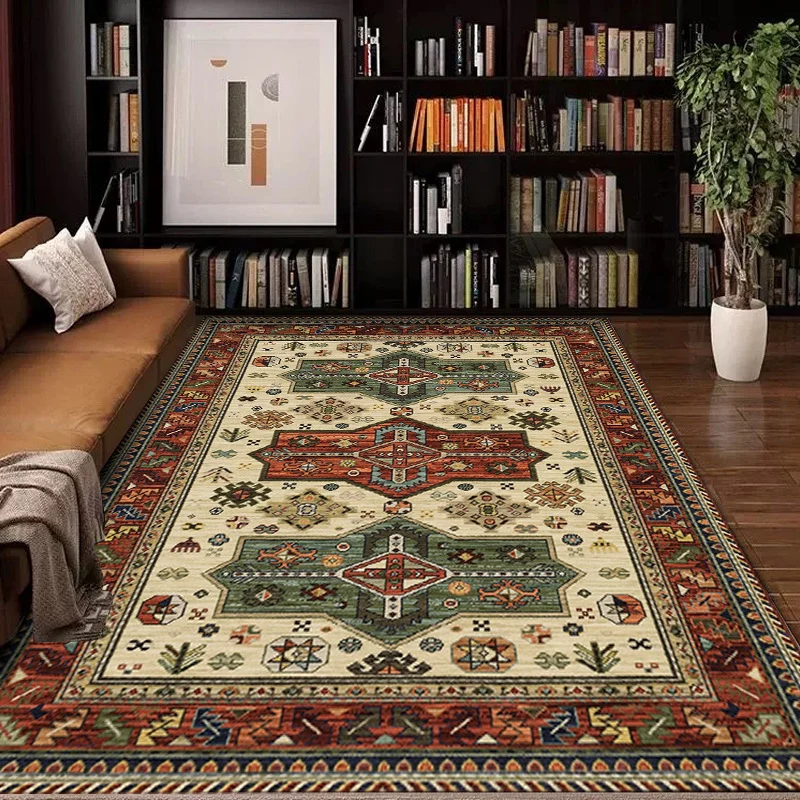 Vintage-inspirierter geometrischer Teppich