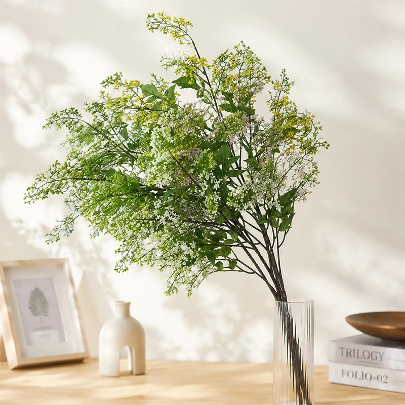Lebensechte botanische Blumenstängel-Anordnung