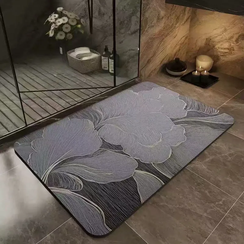 Rutschfeste Marmor Design Badezimmermatte