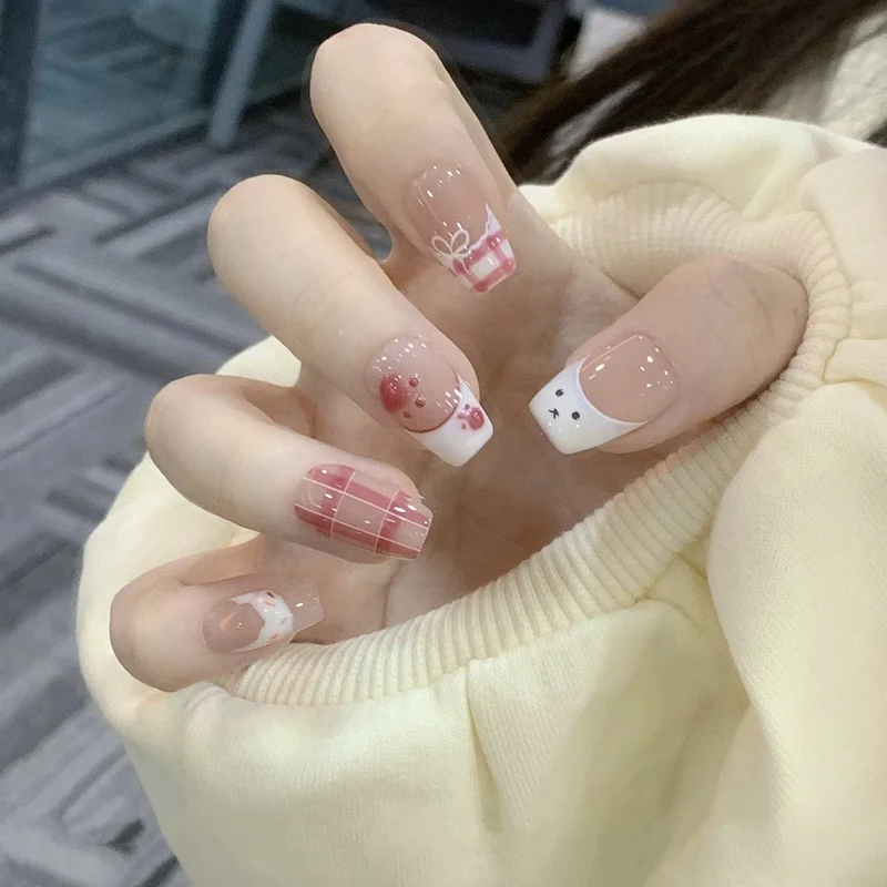 Künstlerische Blumendruck-Nägel