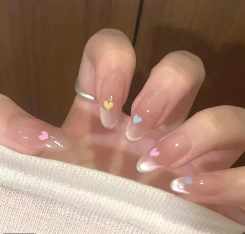 Künstlerisches Floral Press-On Nagel Set
