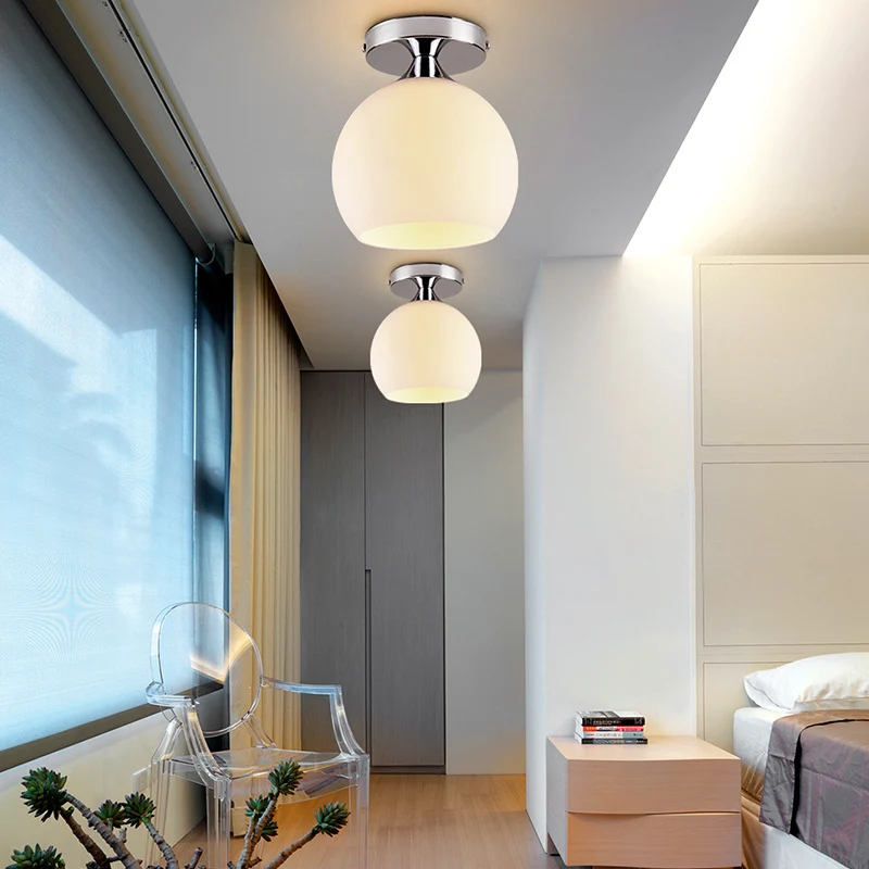 Moderne Glasglobus Deckenleuchte