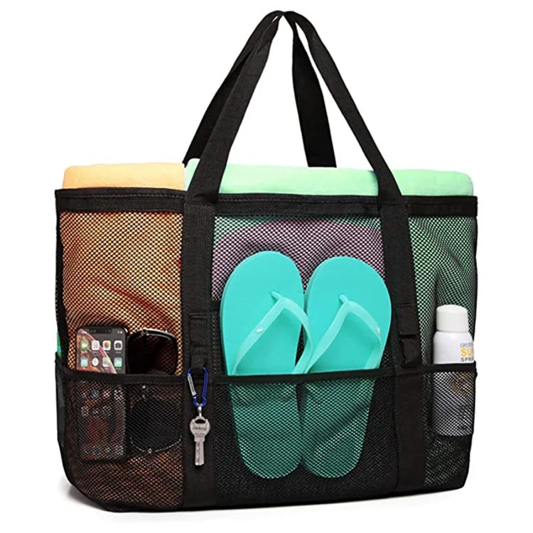 Große Strandtasche aus atmungsaktivem Mesh-Material Skanto