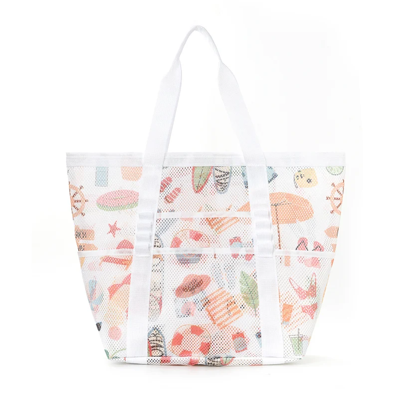 Große Strandtasche aus atmungsaktivem Mesh-Material Skanto