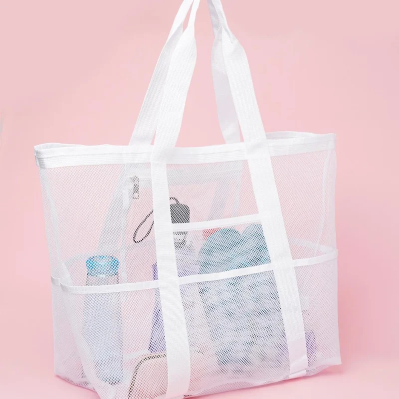 Große Strandtasche aus atmungsaktivem Mesh-Material Skanto