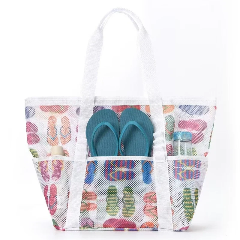 Große Strandtasche aus atmungsaktivem Mesh-Material Skanto