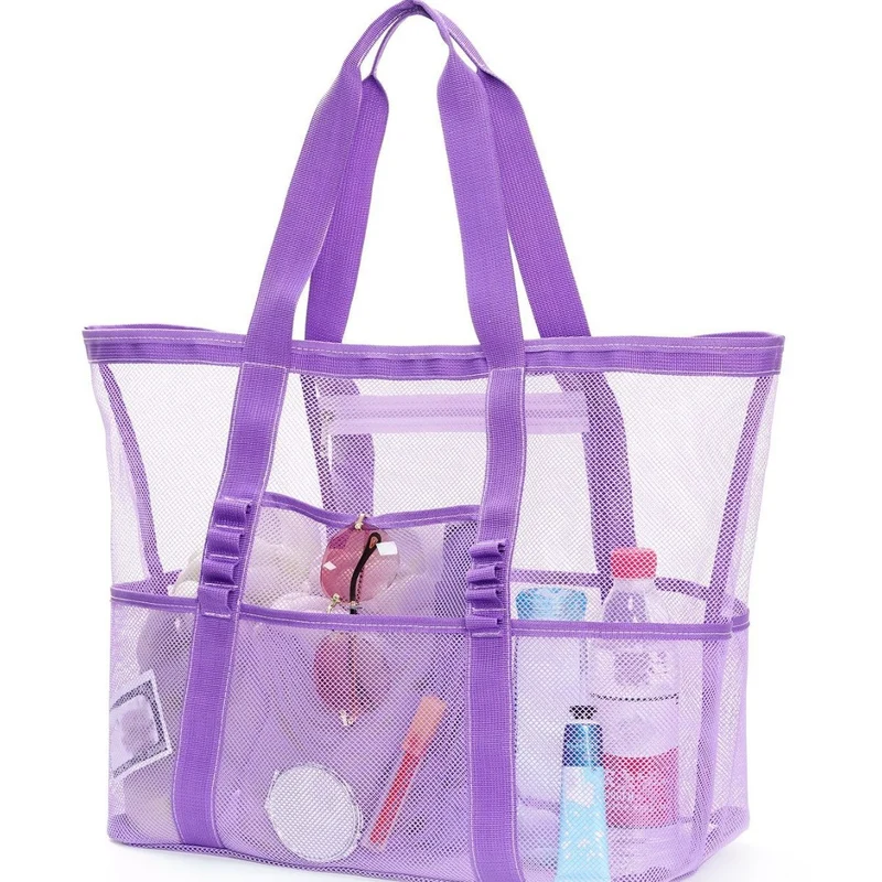 Große Strandtasche aus atmungsaktivem Mesh-Material Skanto