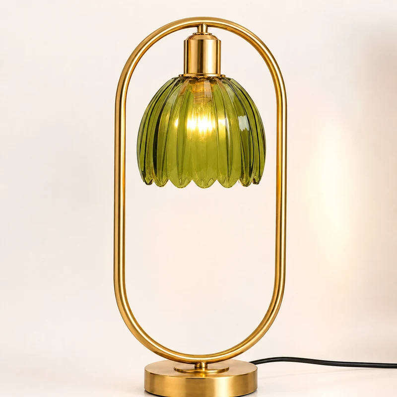 Moderne Kristall Globus Tischlampe