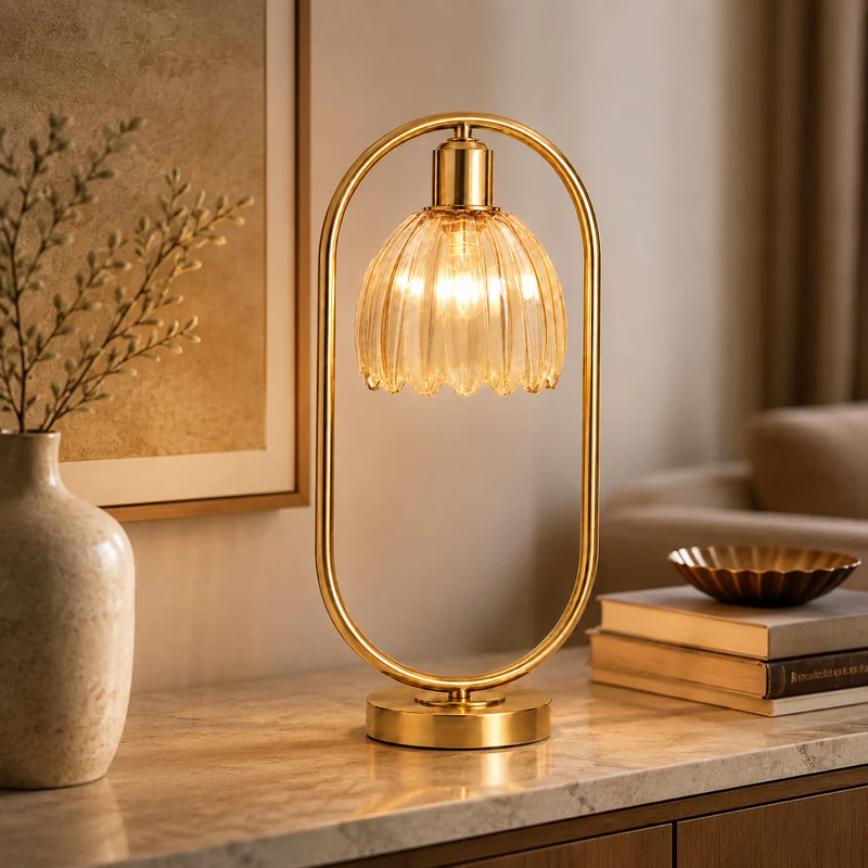 Moderne Kristall Globus Tischlampe