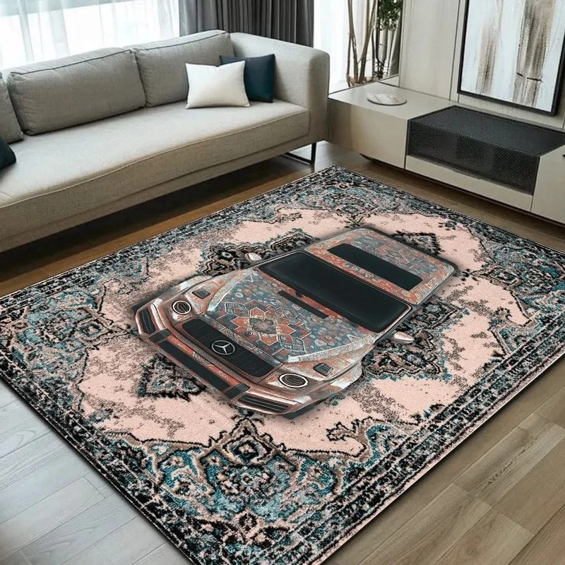 Dekorativer Auto-Themen-Teppich