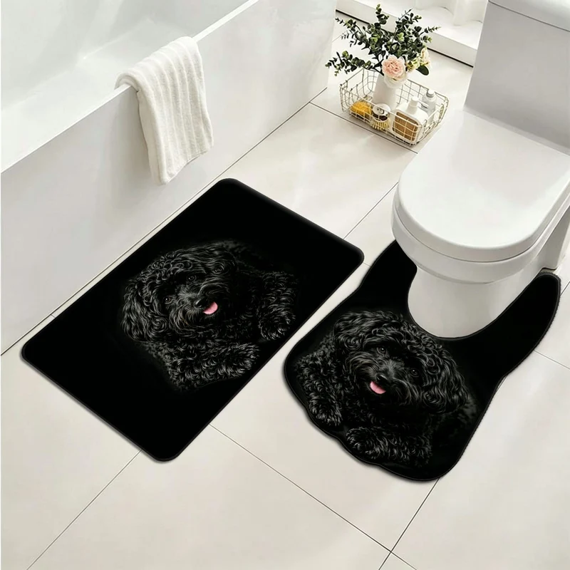 Panda-Themen Plüsch WC-Matten-Set