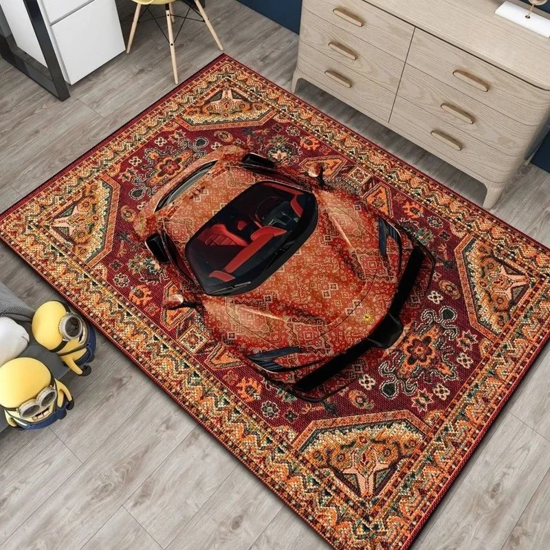Moderner gemusterter Teppich