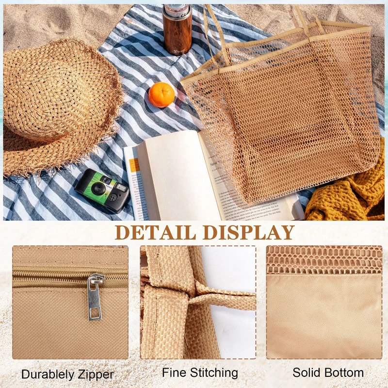Geräumige Netz-Strandtasche Skanto
