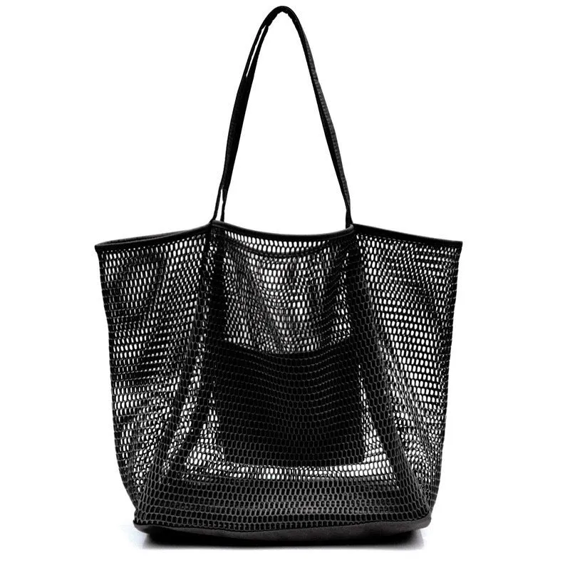 Geräumige Netz-Strandtasche Skanto