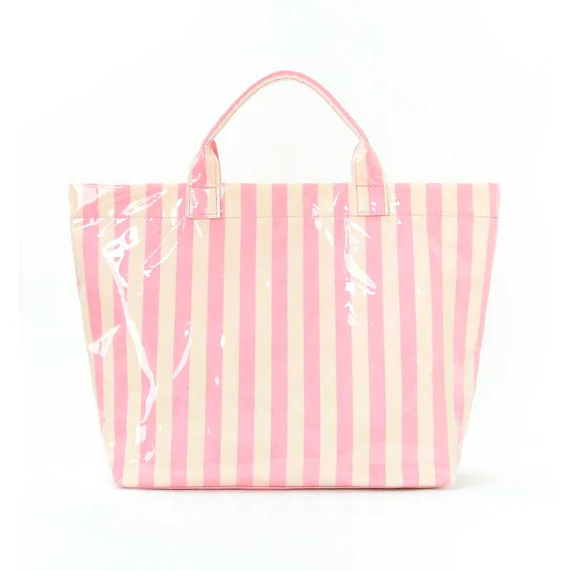 Strandtasche mit buntem Karomuster und wasserabweisender Beschichtung Skanto