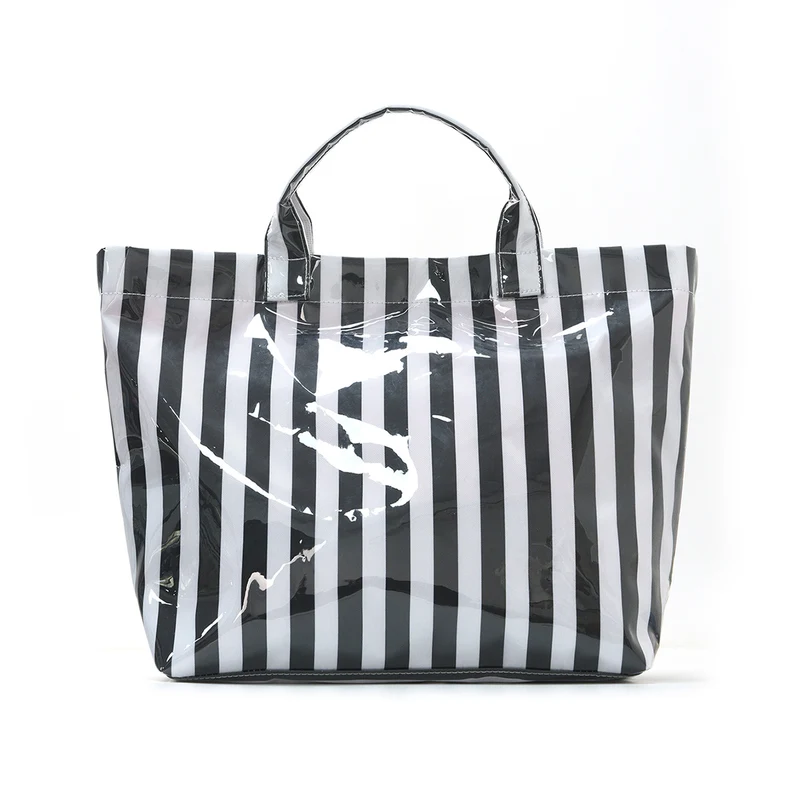 Strandtasche mit buntem Karomuster und wasserabweisender Beschichtung Skanto