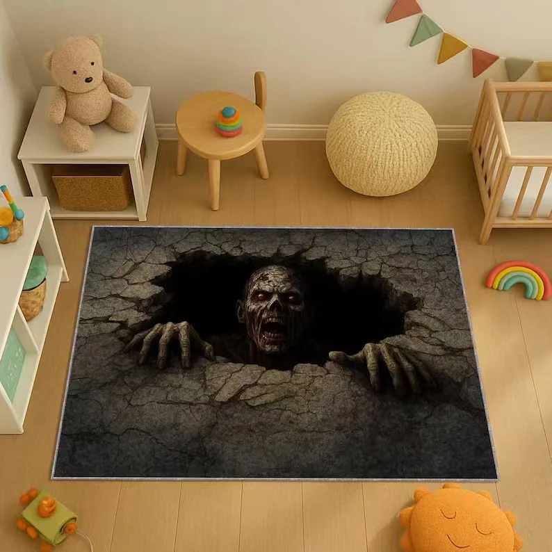 3D Horror-inspirierte Fußmatte
