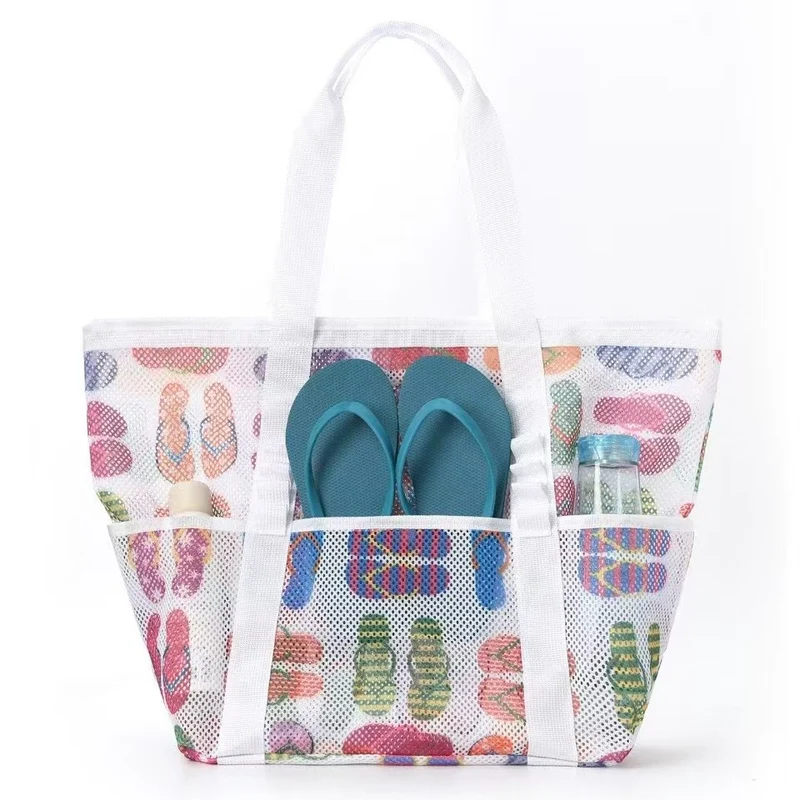Netz-Strandtasche mit farbenfrohem Design Skanto