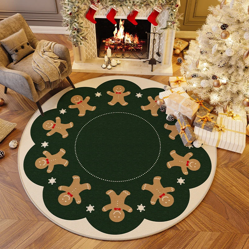 Weihnachts-Themen runder Teppich