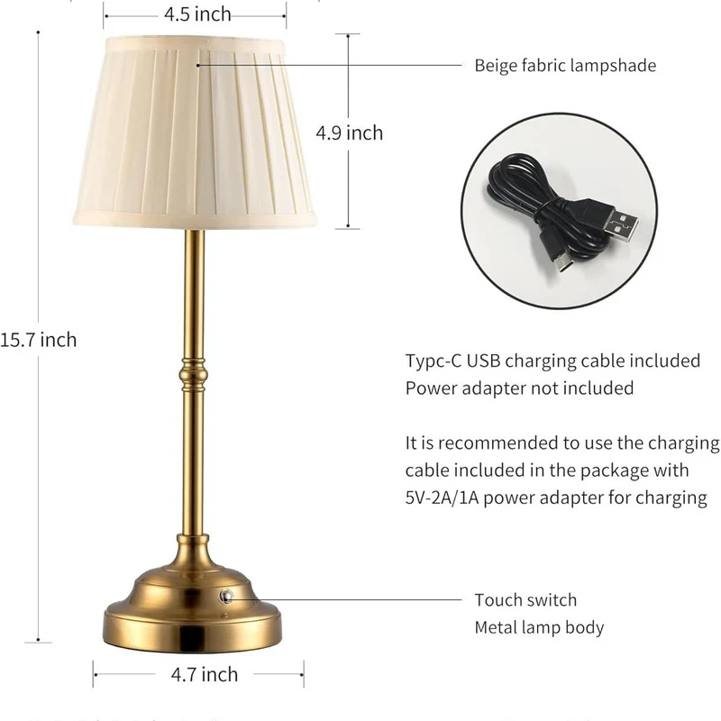 Dekorative Tischlampe