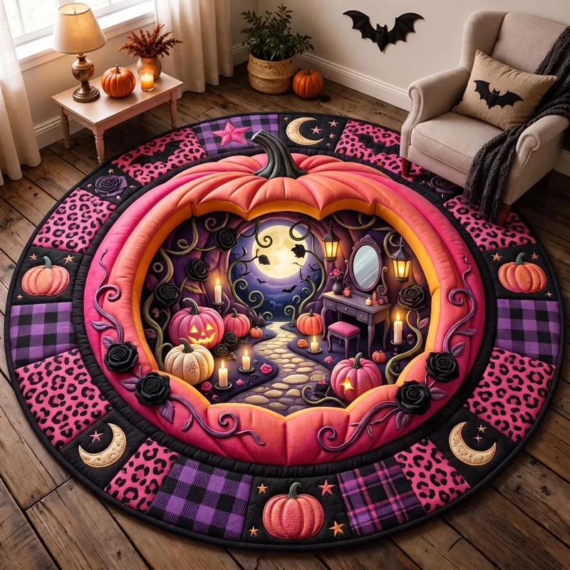 Halloween-inspirierter dekorativer Teppich