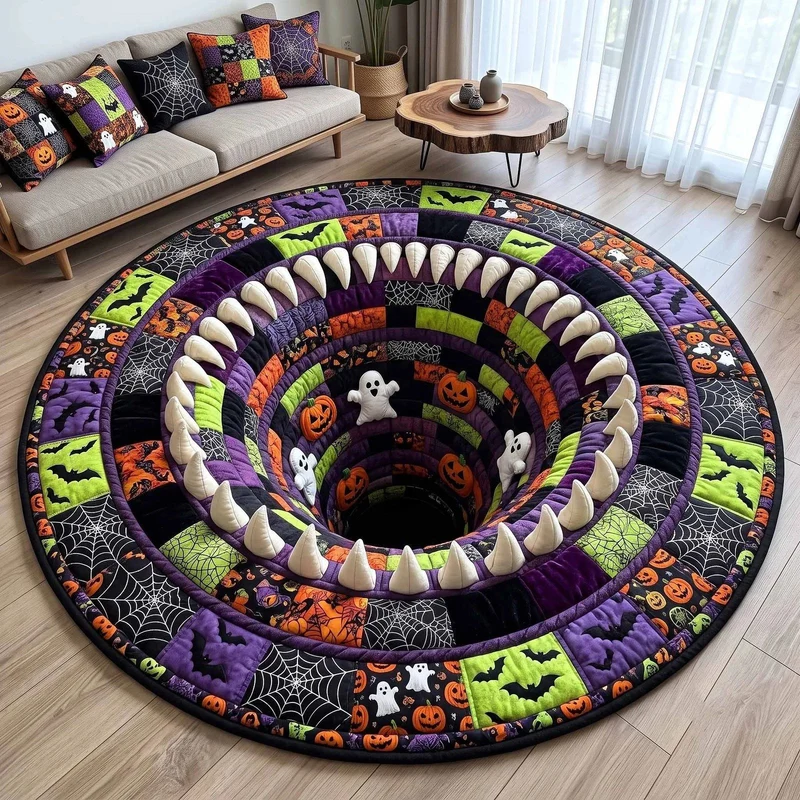 Halloween-inspirierter dekorativer Teppich