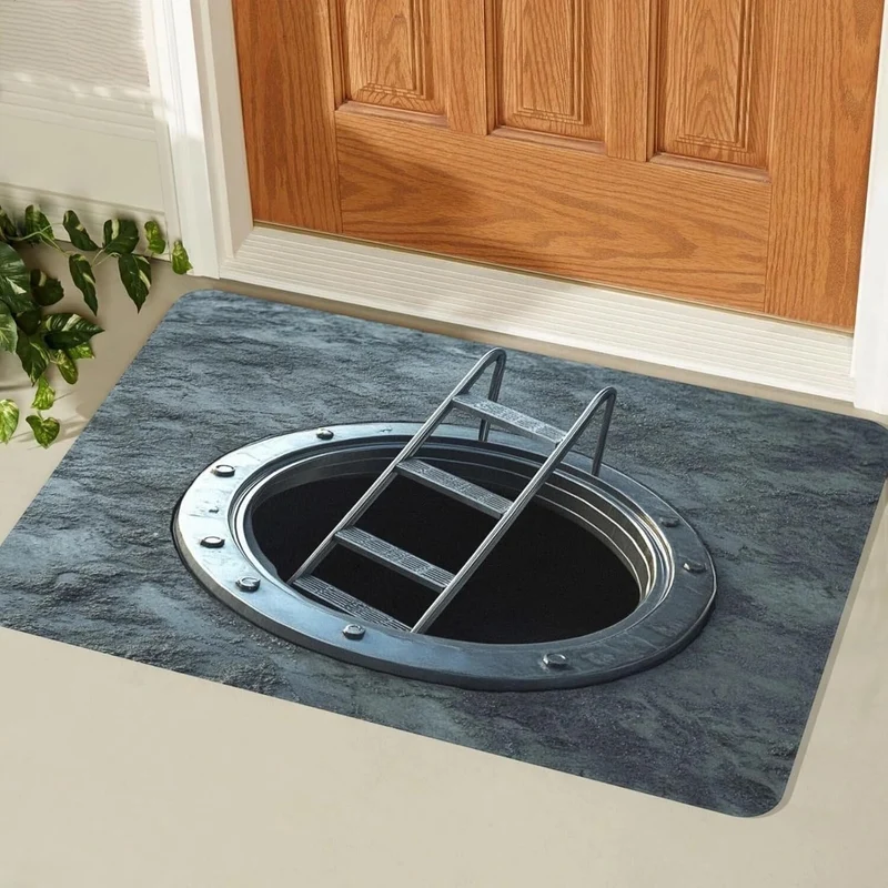 3D Brunnen Wasserfall Dekorative Matte