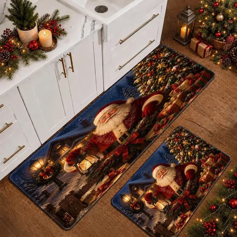 Weihnachts-Themen Küchenmatte Set