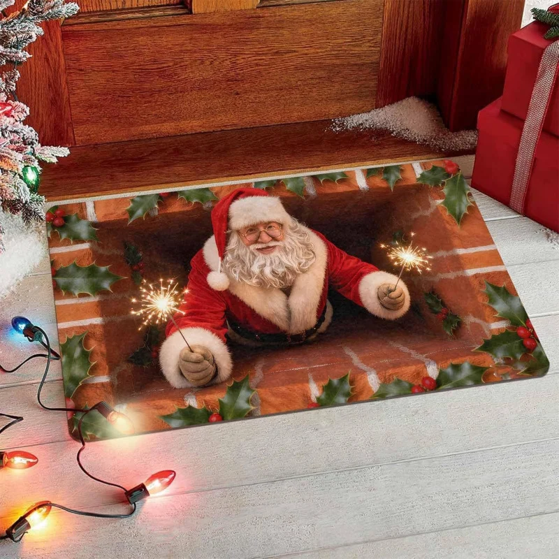 Weihnachtlich dekorative Fußmatte