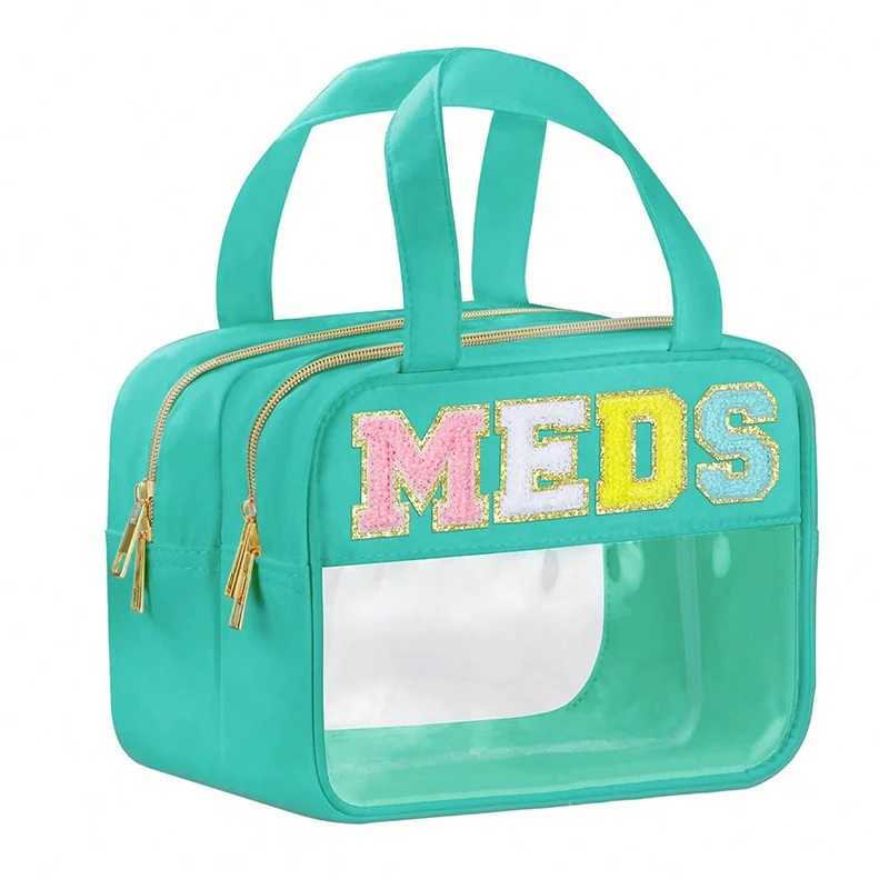 Transparente Kosmetiktasche mit Doppelreißverschluss Skanto
