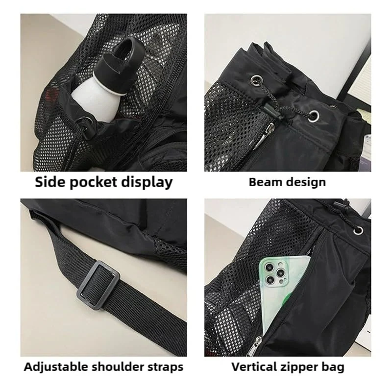 Atmungsaktiver Sportrucksack mit mehreren Netzfächern Skanto