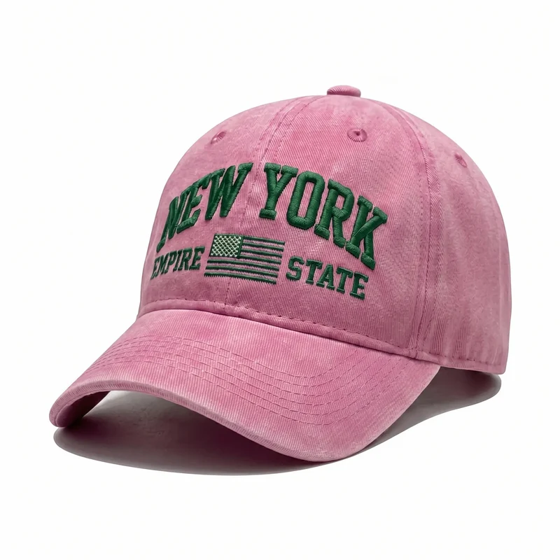 Damen Modekappe mit gesticktem New York Motiv Skanto