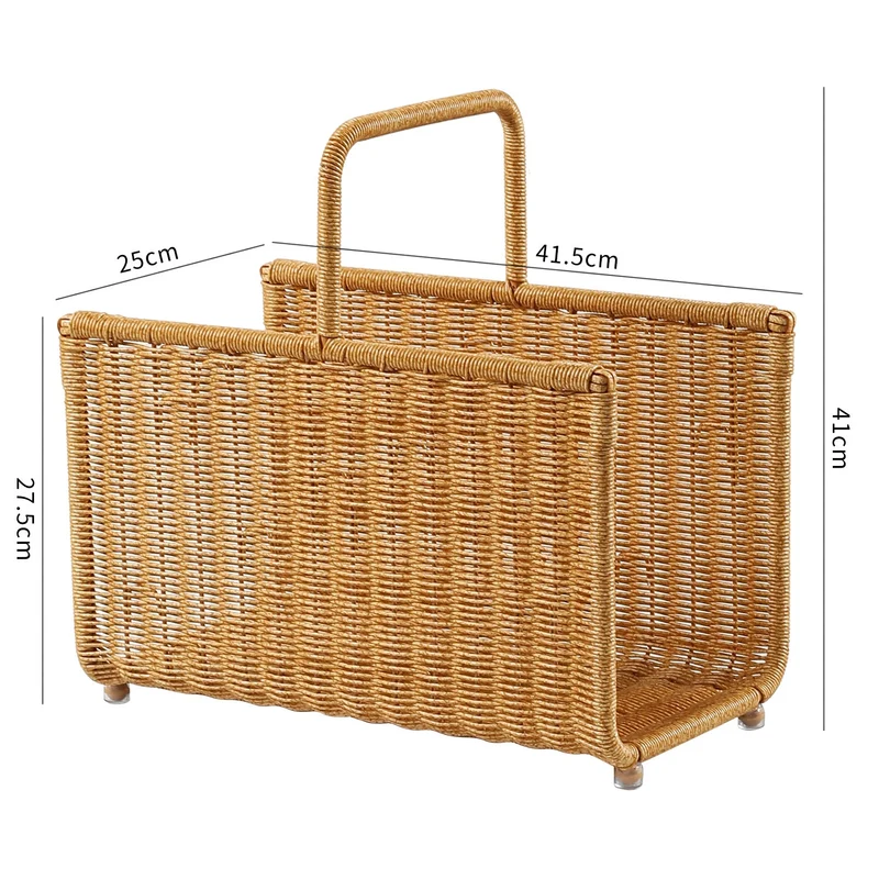 Eleganter handgeflochtener Aufbewahrungskorb Skanto