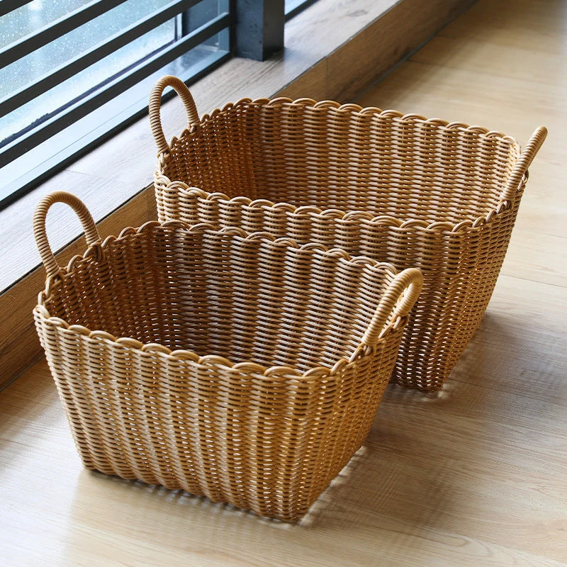 Handgewebter Aufbewahrungskorb mit Griff Skanto