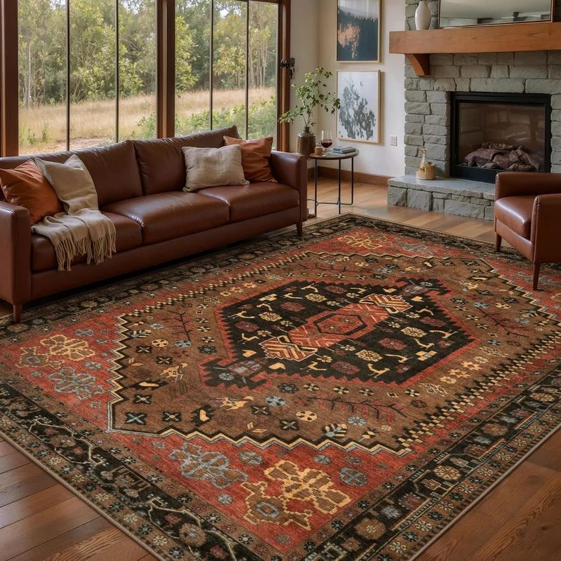 Bohemian-inspirierter Teppich