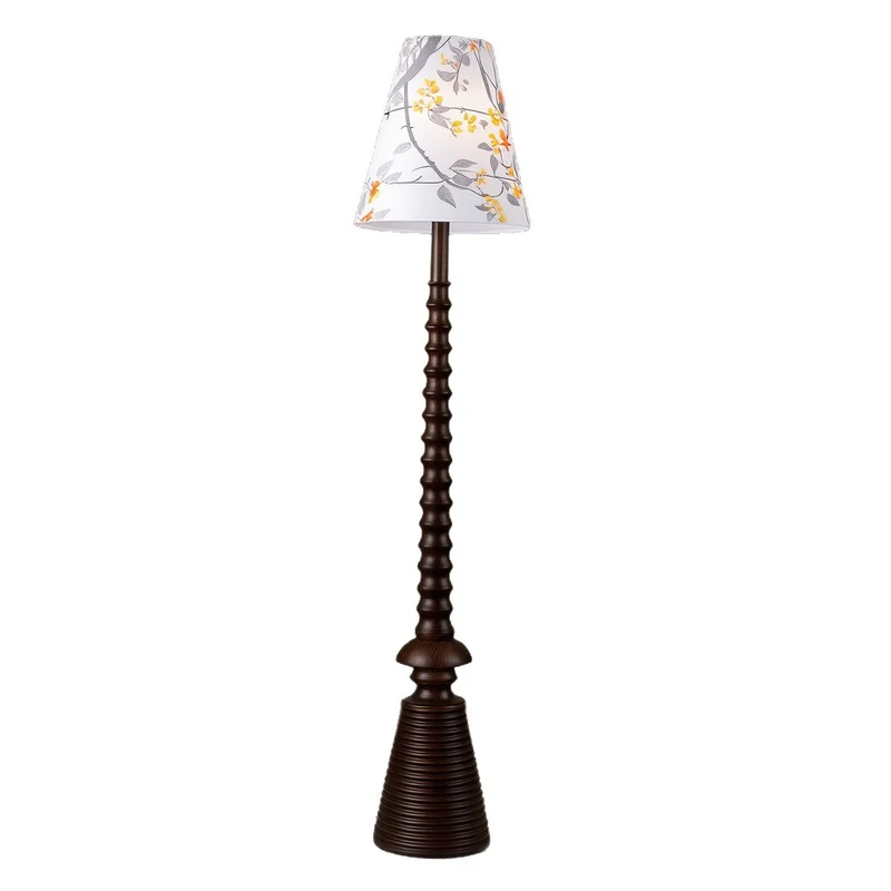 Blumenmuster Stehlampe