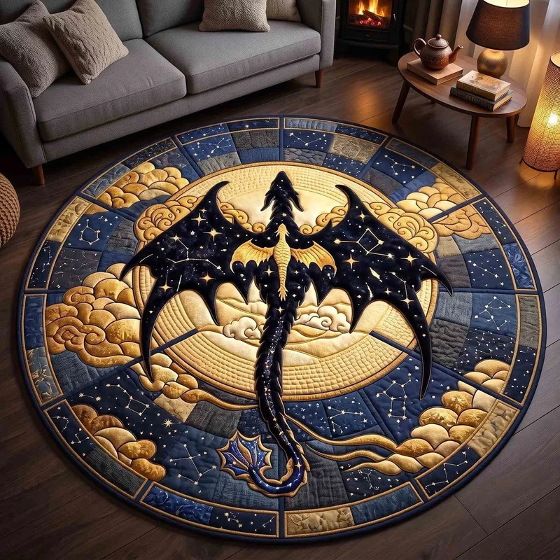 Künstlerischer Drachen-Themen-Teppich