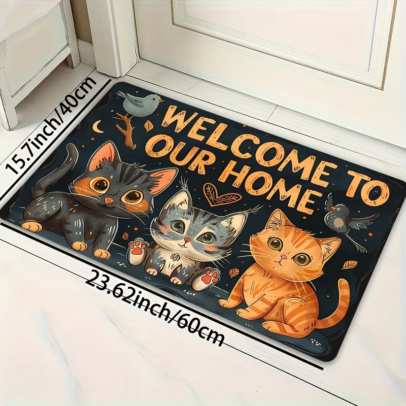 Künstlerische Katze Thematischer Fußmatte