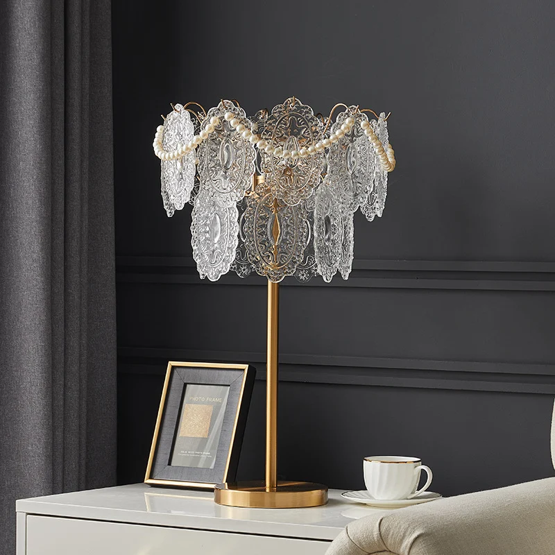 Dekorative Kristall Tischlampe